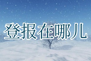 登报在哪儿