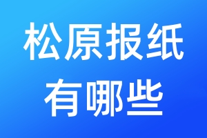松原报纸有哪些