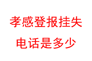 孝感登报挂失电话是多少联系爱起航登报网